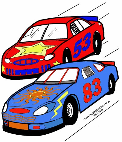 Kids of nascar nascar coloring page for kids