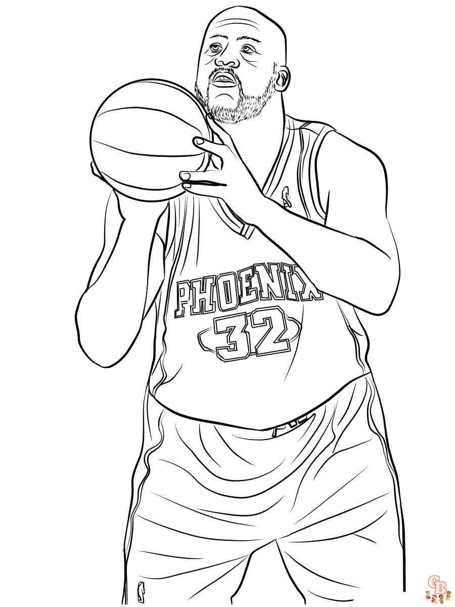 Enjoy the nba game with free nba coloring pages