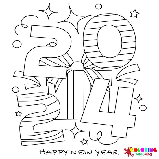 Happy new year coloring pages coloring pages happy new year free printable coloring pages