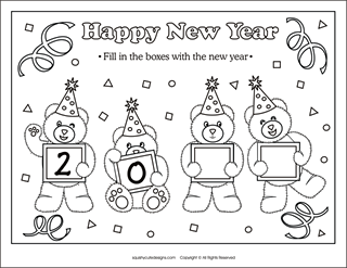 New years coloring pages new year coloring pages new years eve colors new years crafts