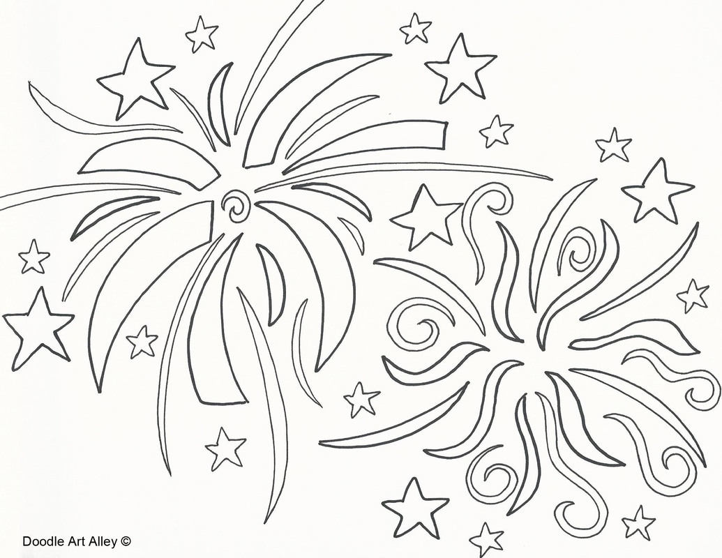 New years coloring pages