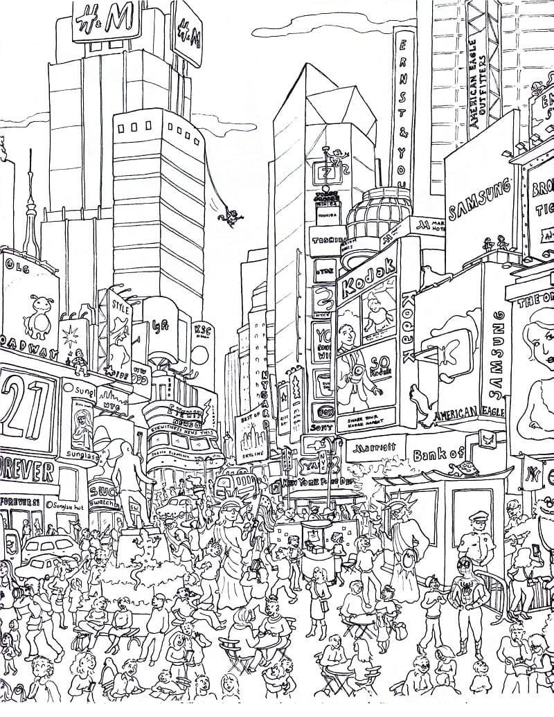 New york coloring pages printable for free download