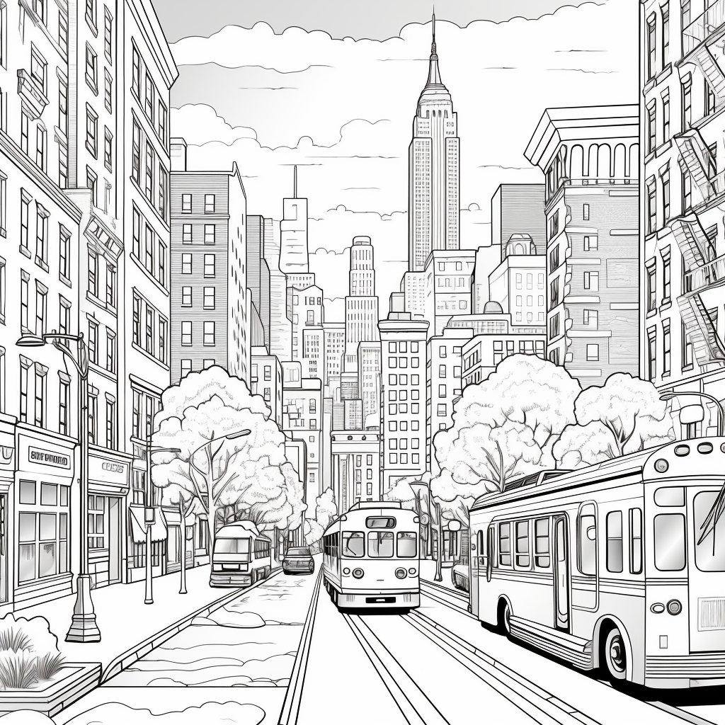 New york city coloring pages