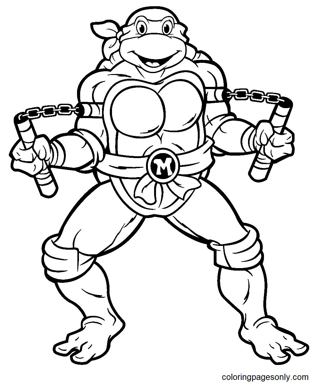 Ninja turtles coloring pages printable for free download