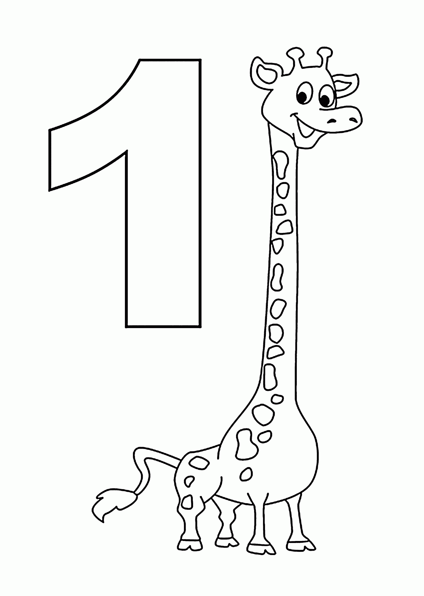 Number coloring pages for kids counting sheets printables free