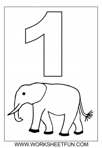 Number coloring pages â worksheets free printable worksheets â