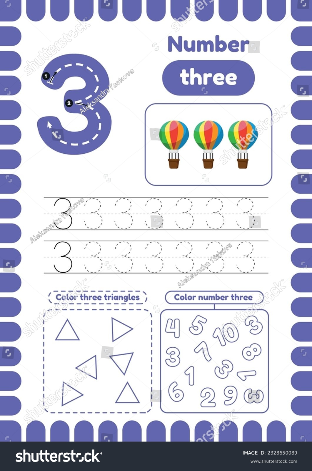 Number worksheets images stock photos d objects vectors