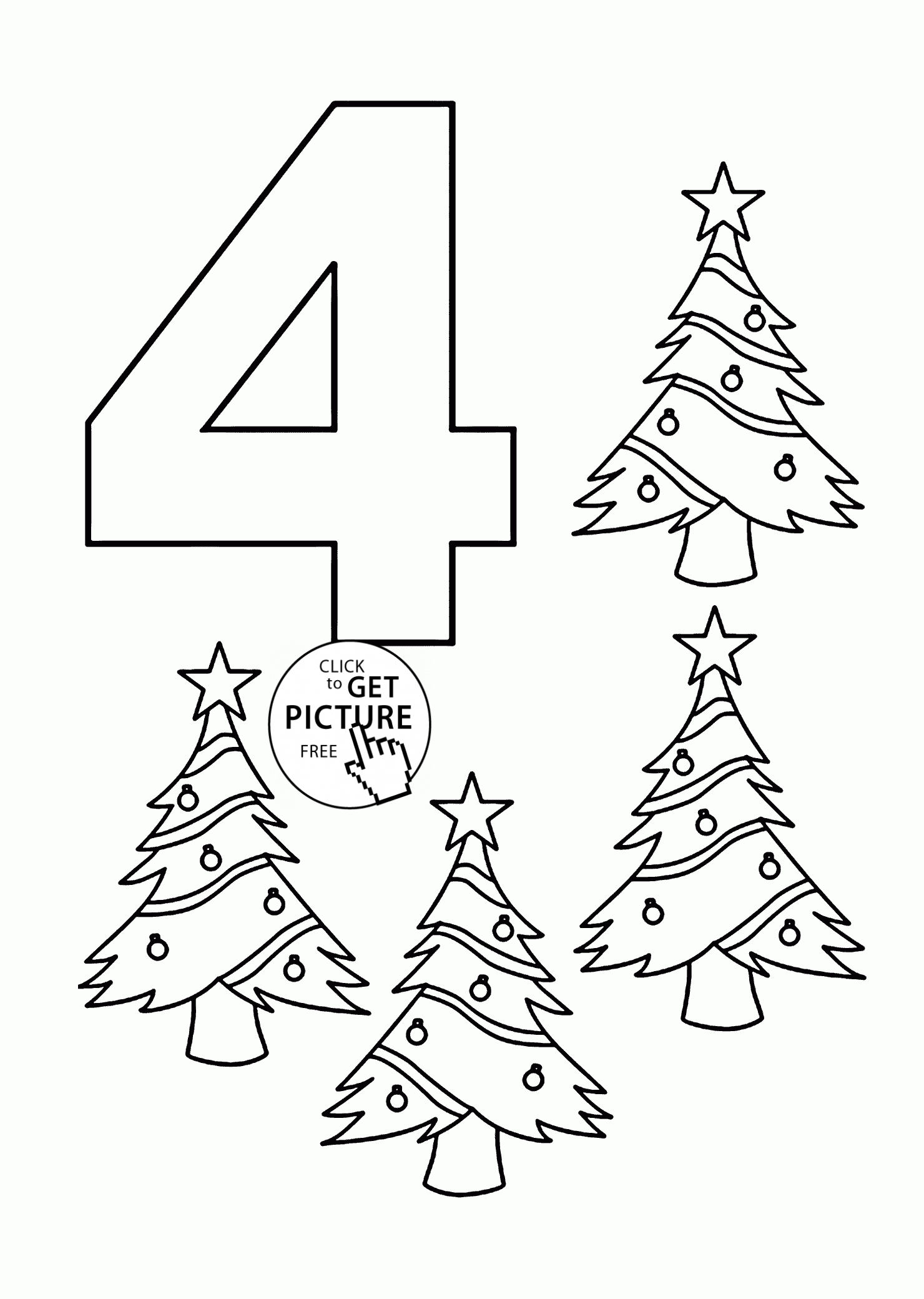 Number coloring pages for kids counting sheets printables free