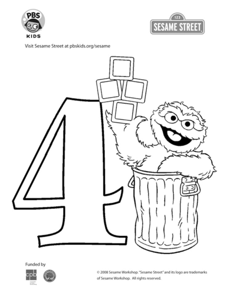 The number coloring page kids coloringâ kids for parents