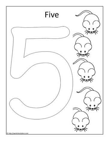 Color the number worksheets