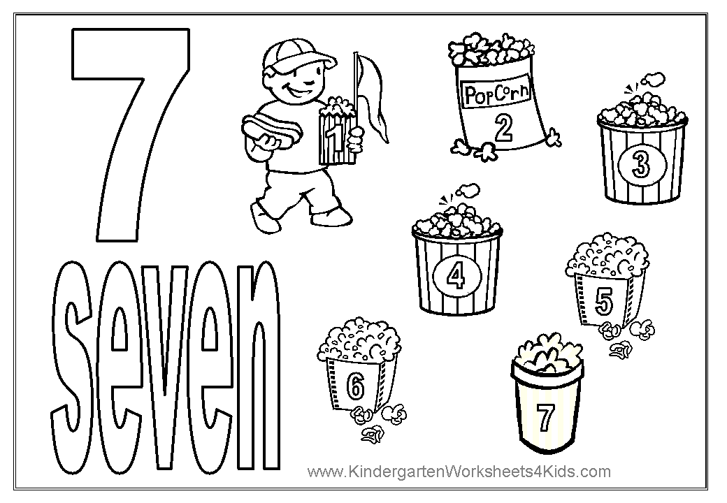 Number coloring pages