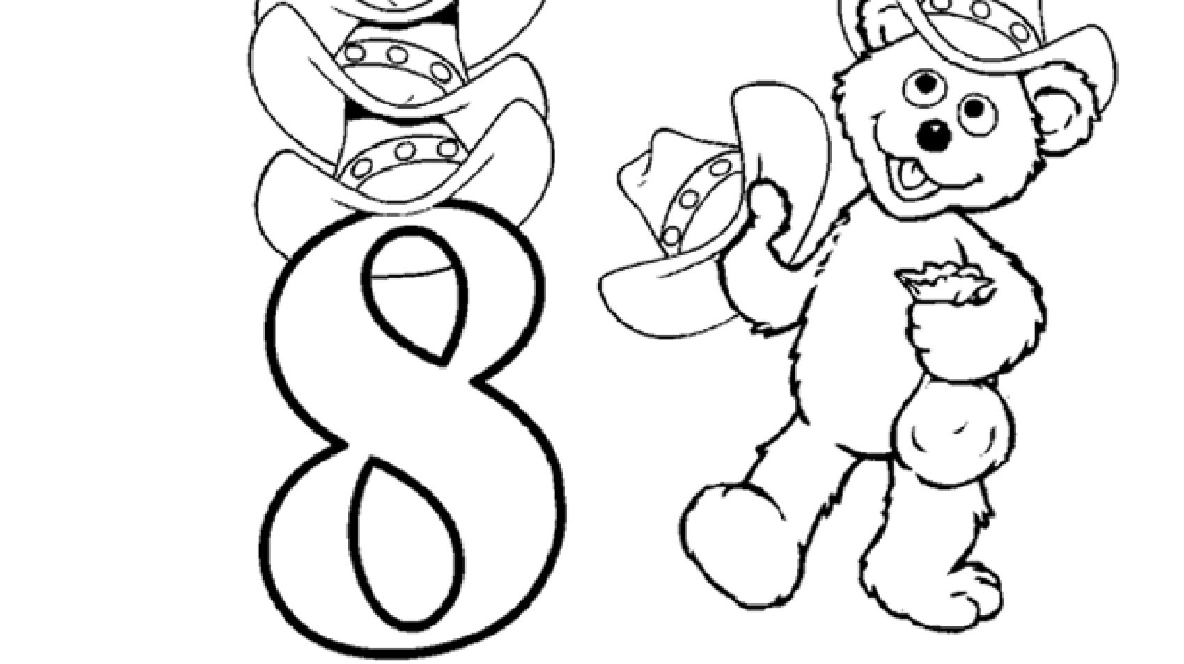 The number coloring page kids coloringâ kids for parents