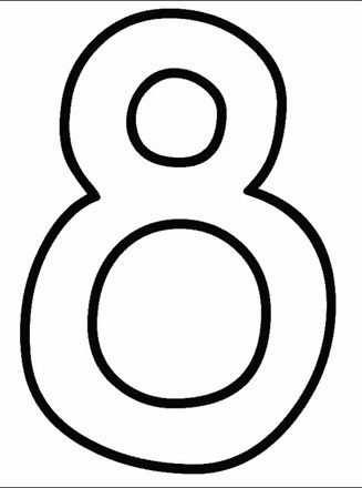 Numbers coloring page