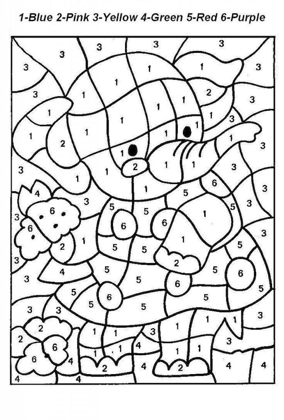 Number coloring sheets for kids