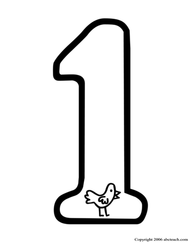 Coloring page number recognition