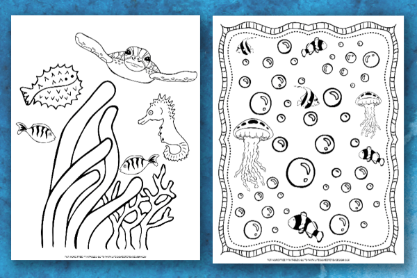 Ocean coloring pages