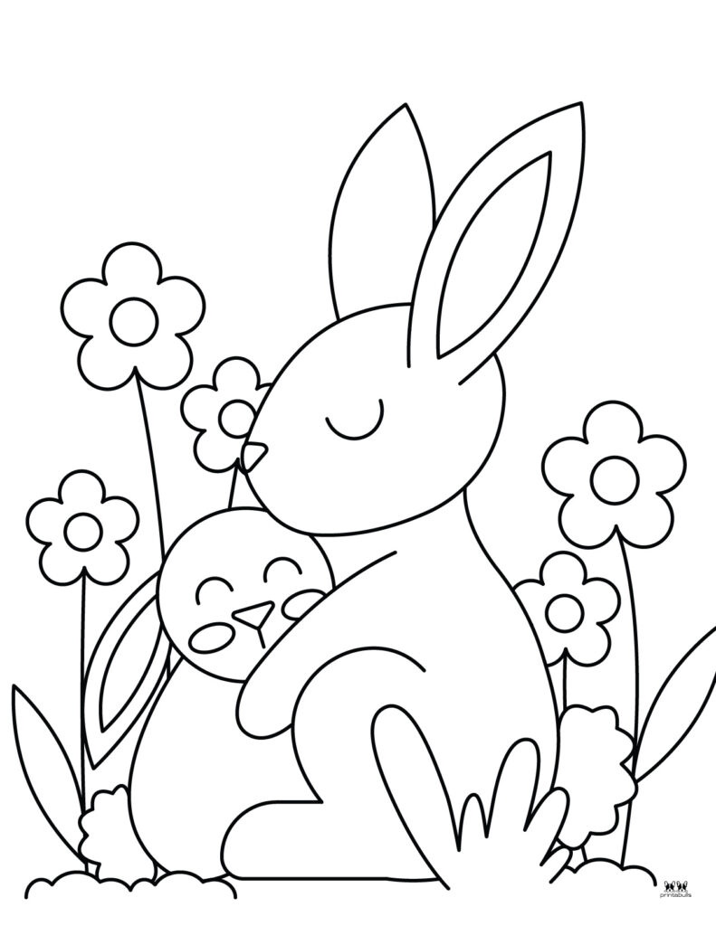 Bunny coloring pages