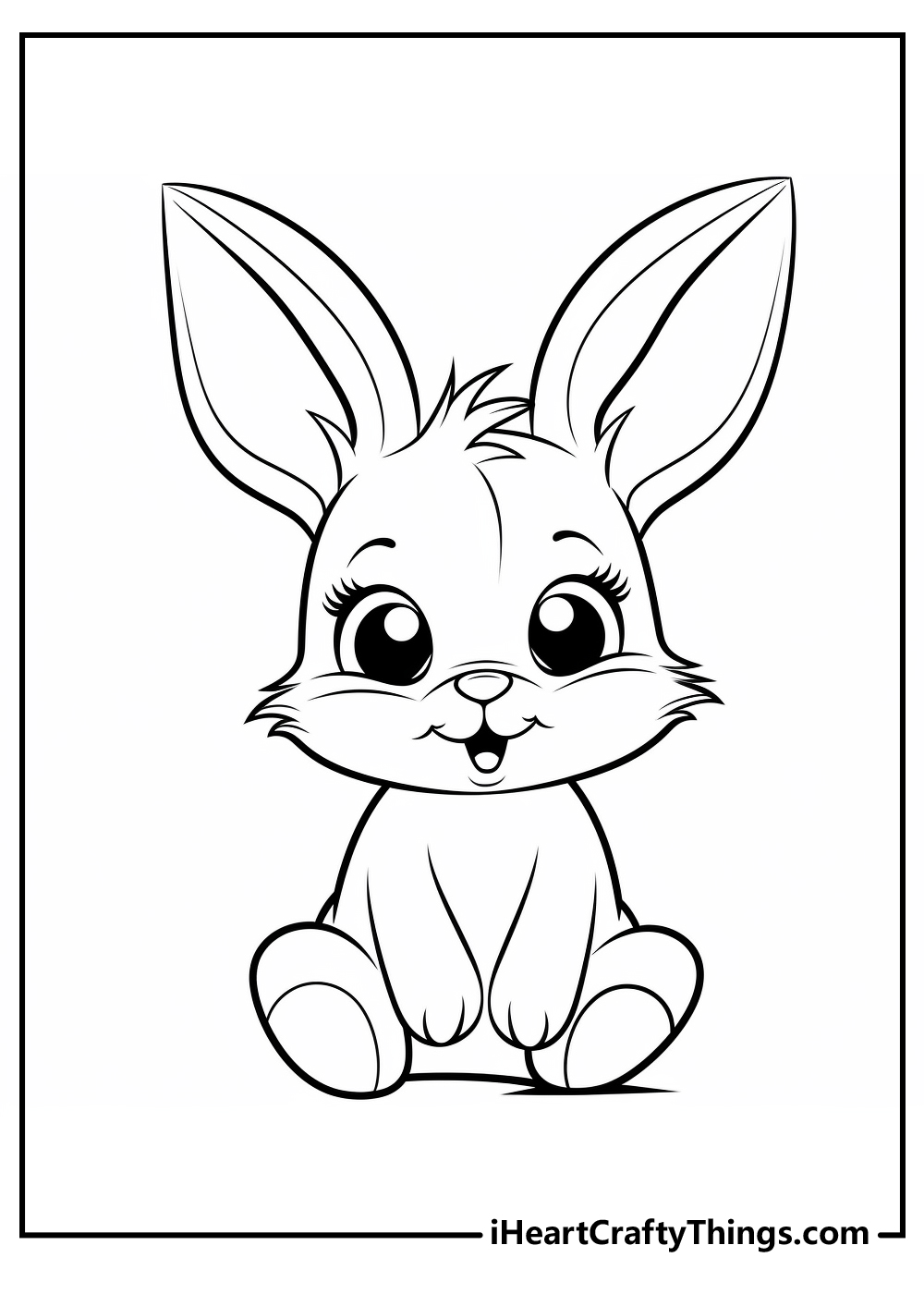 Rabbit coloring pages free printables