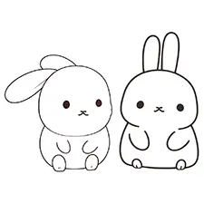 Bunny coloring pages for kids free pdf downloads