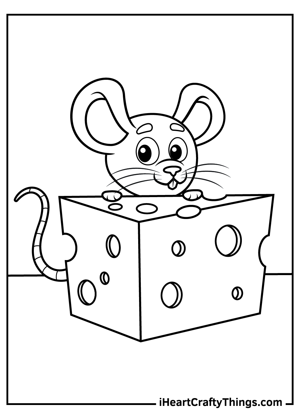 Mouse coloring pages free printables