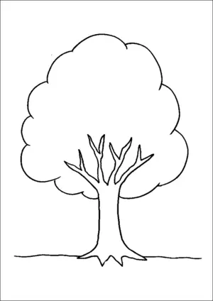 Big tree coloring page