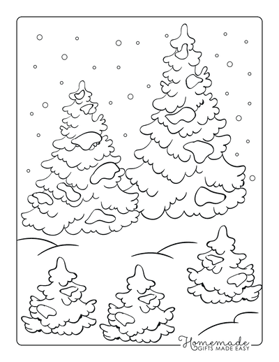 Christmas tree coloring pages for kids adults