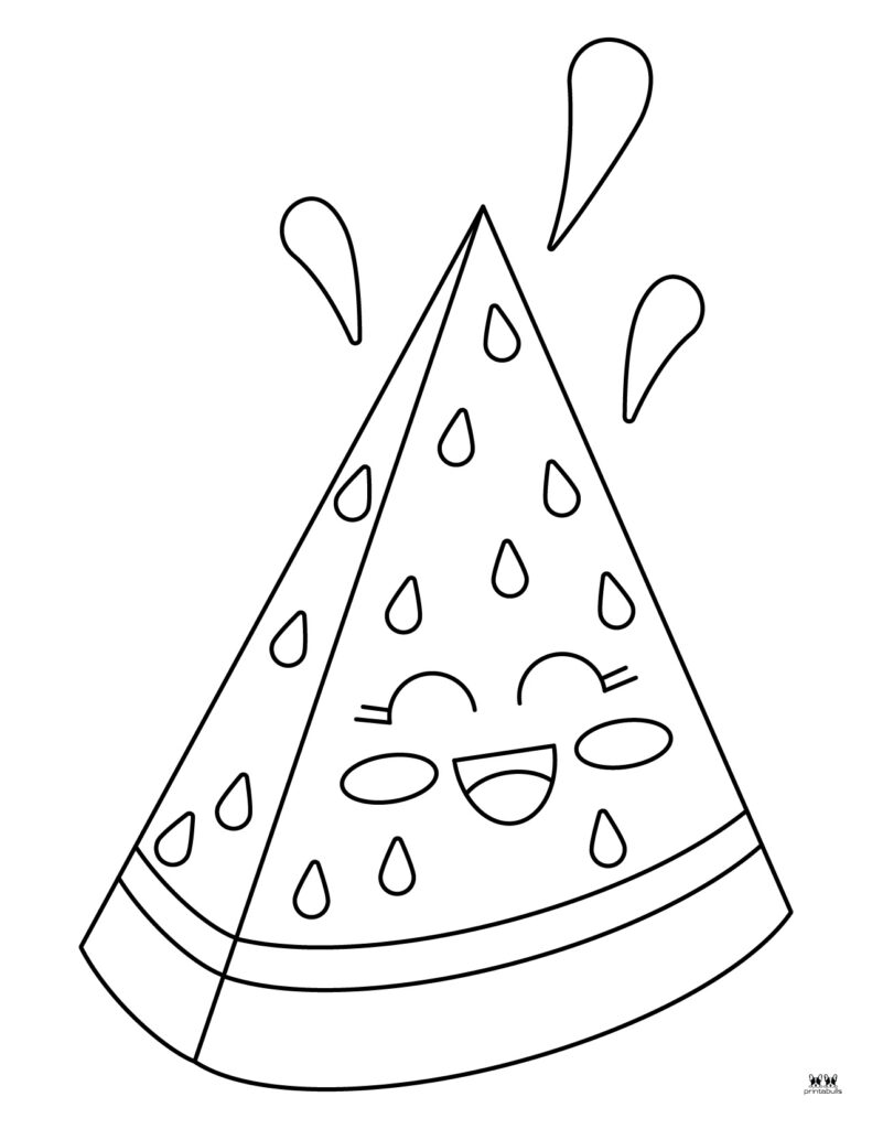 Watermelon coloring pages