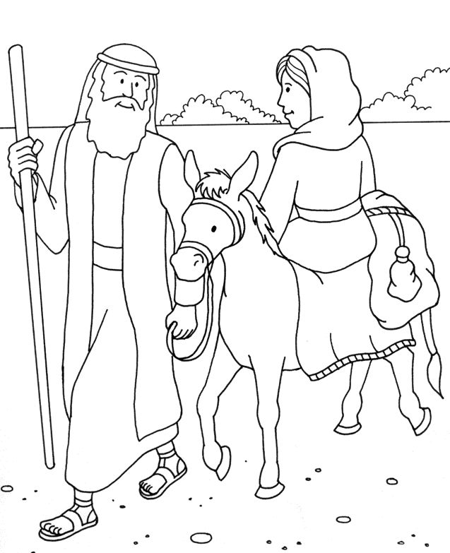 Abraham and sarah coloring pages