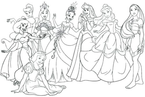 Disney princess coloring pages fun money mom