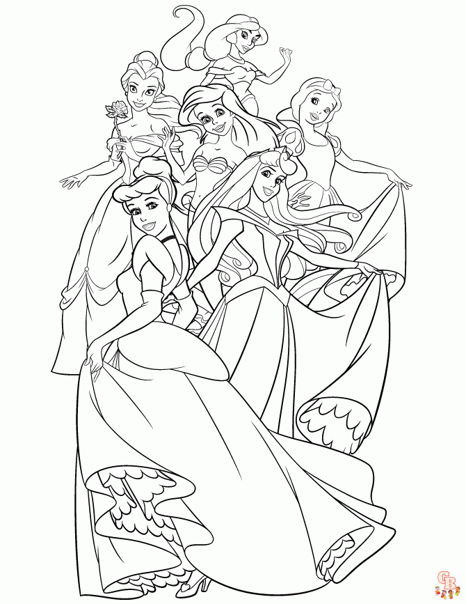 Princess coloring pages