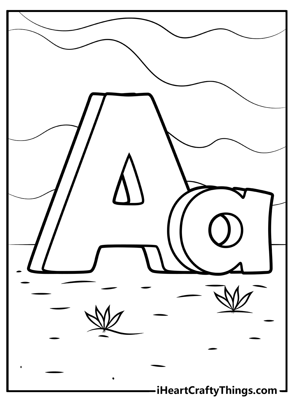 Alphabet coloring pages free printables