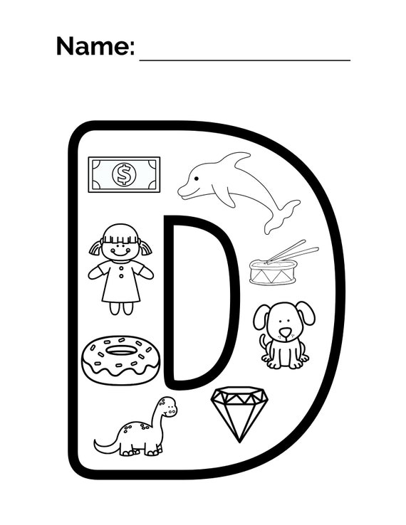 Alphabet picture letters coloring pages printable coloring pages for kids abc printable letters coloring pages for prek k