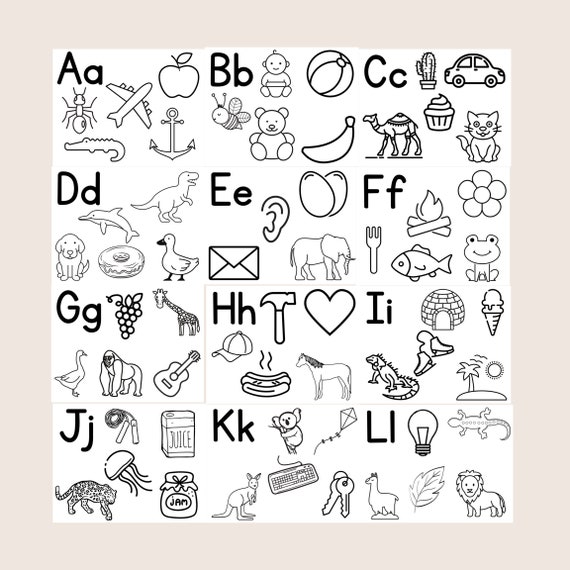 Alphabet coloring pages printables