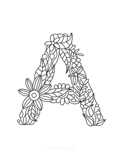 Free printable alphabet coloring pages for kids