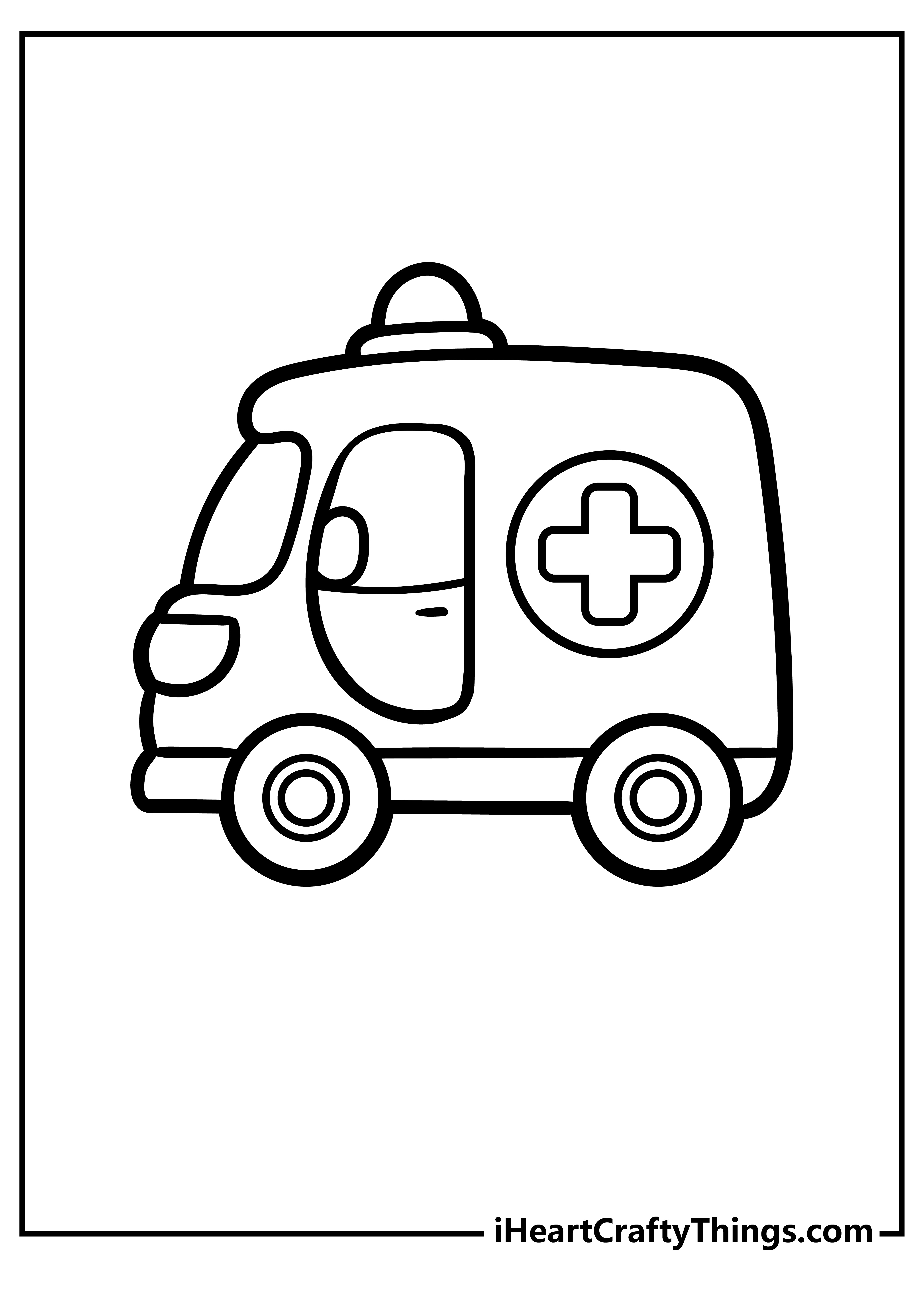 Ambulance pages free printables