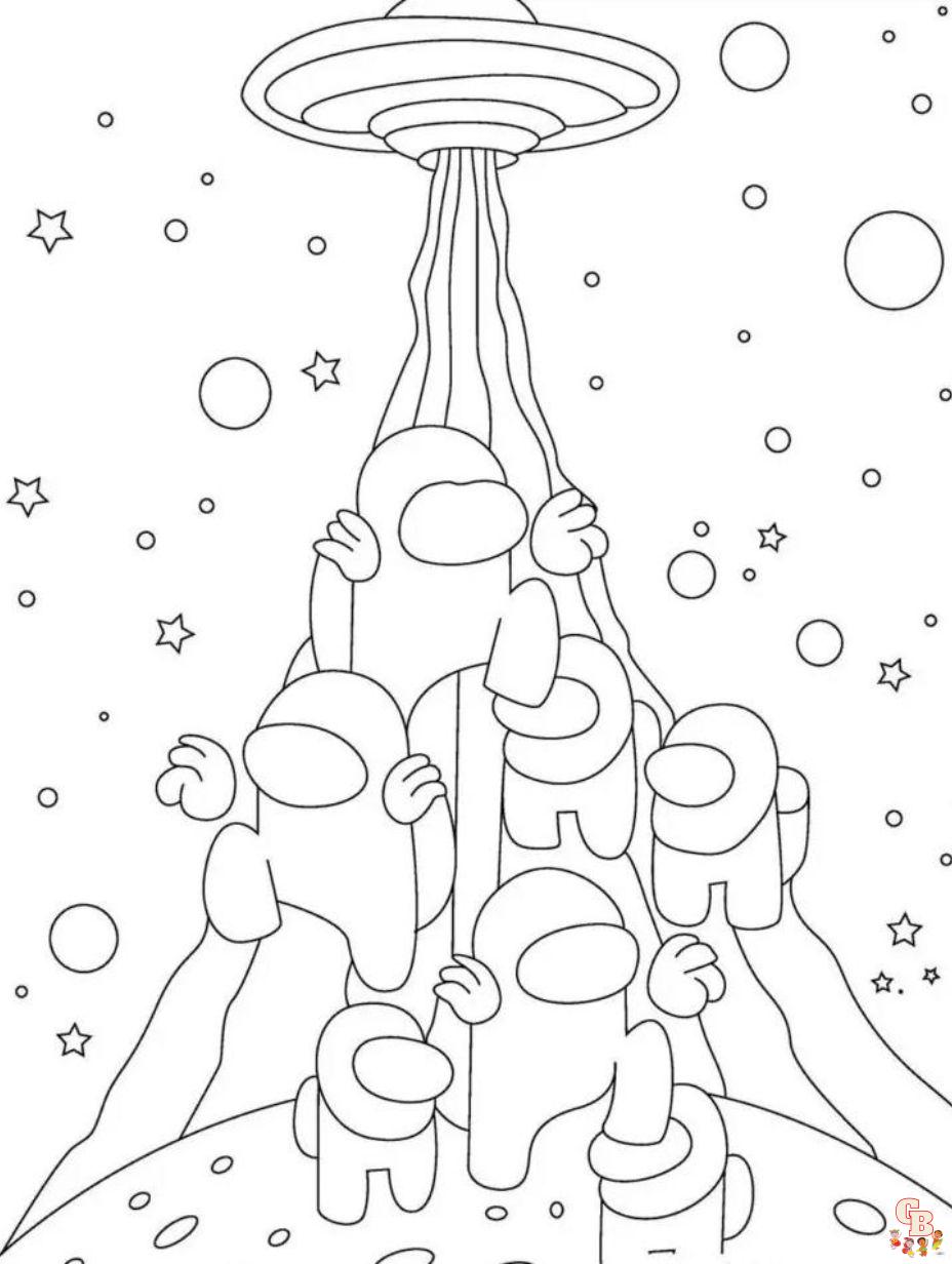 Among us coloring pages