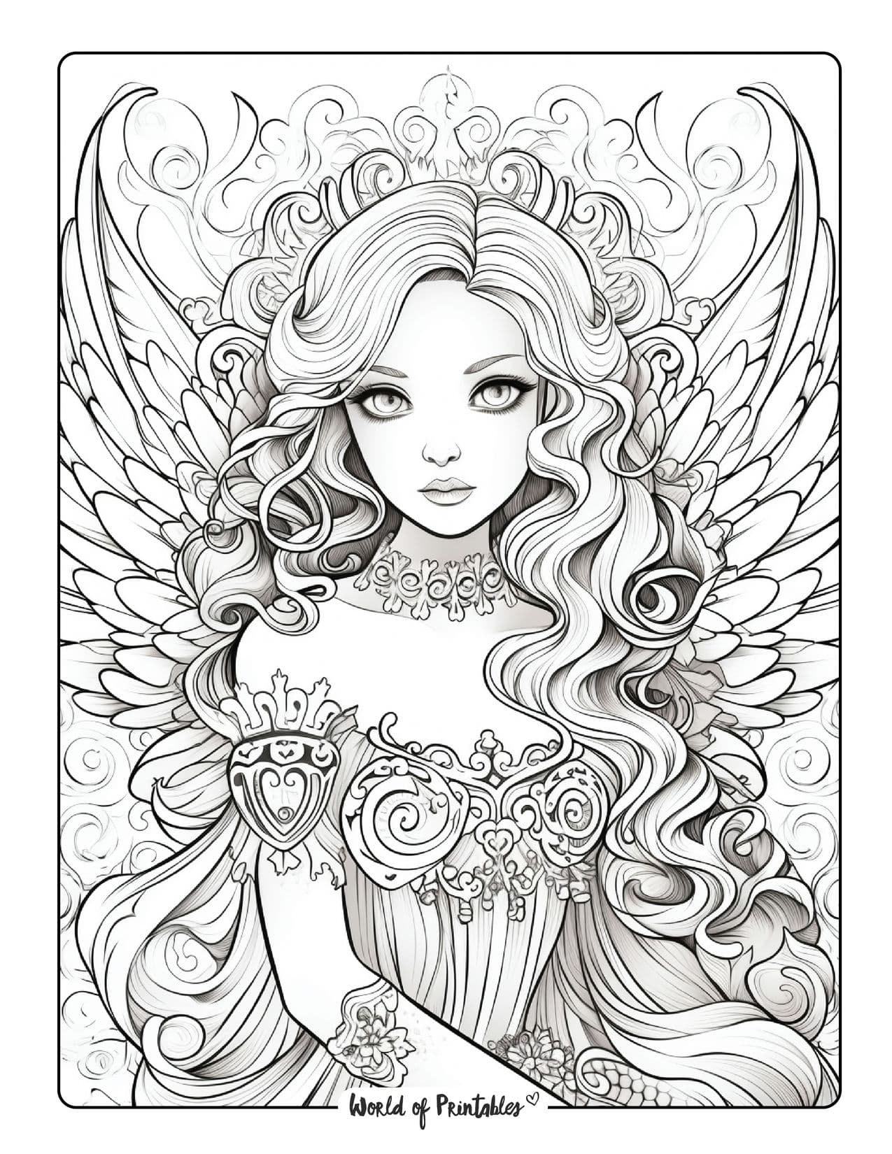 Angel coloring pages