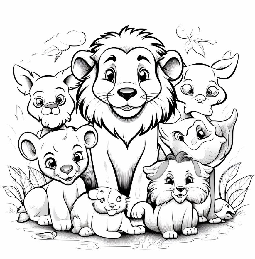 Advanced spirit animals coloring pages