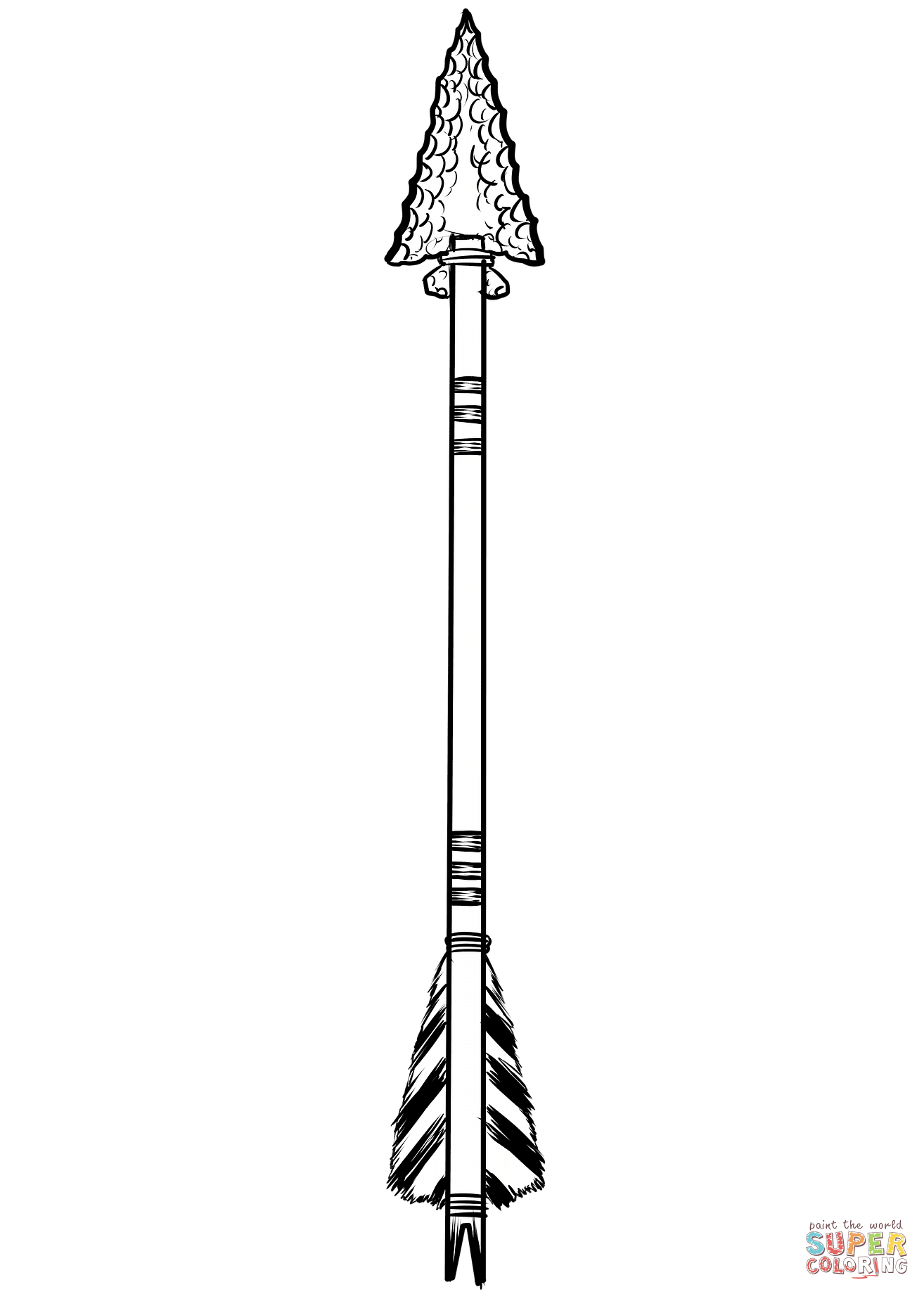 Arrow coloring page free printable coloring pages