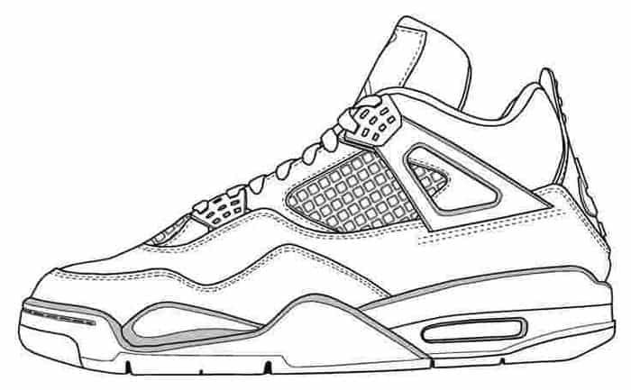 Basketball shoes coloring pages sneakers drawing sneakers illustration sneakers sketch