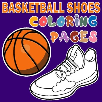 Basketball shoes coloring pages sneakers design by lustop tpt