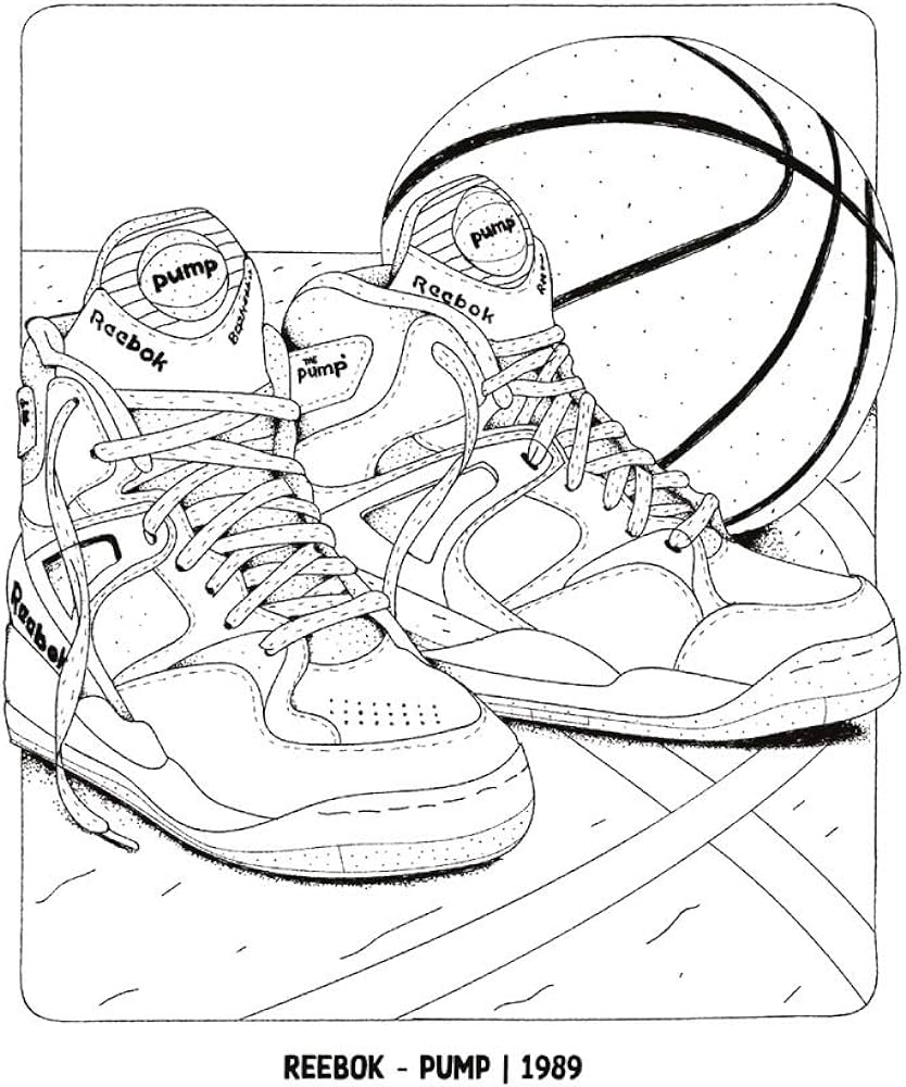 Sneaker coloring book iconic models rosso alexander books