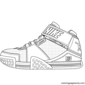 Shoe coloring pages printable for free download