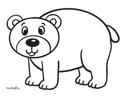 Bear coloring pages