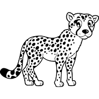 Big cats coloring pages