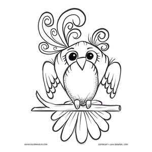 Adorable bird coloring page â unlock your inner artist