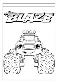 Fuel creativity with blaze and the monster machines coloring pages for kids