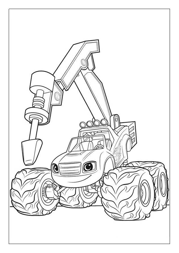 Blaze and the monster machines coloring pages printable coloring sheets