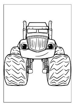 Printable blaze and the monster machines coloring pages for kids pages