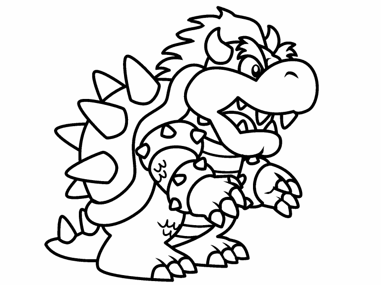 Bowser coloring page